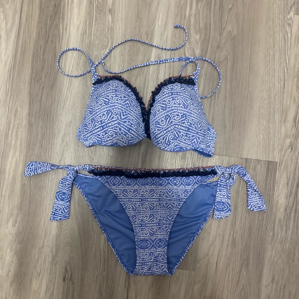 Women’s Secret - Bathing Suit (Blue and White)